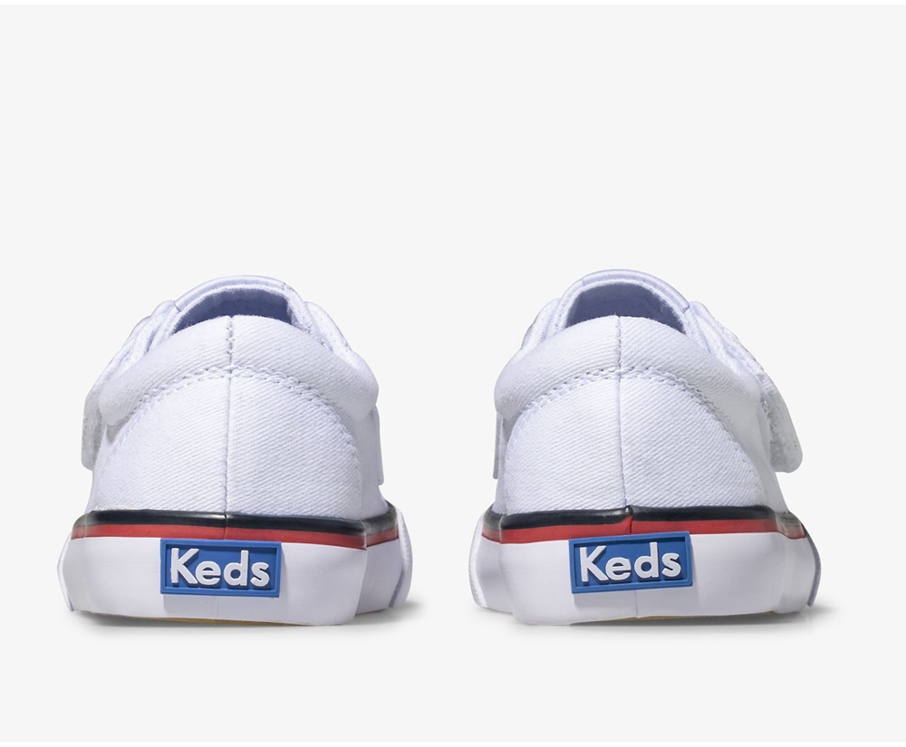 Zapatillas Keds Niños Blancas - Jump Kick Jr. Lona - 327-BXYKTZ